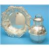 Image 1 : A Victorian silver Channel Islands cream jug, 1894 and a later trinket dish....