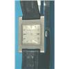 Image 1 : A gentleman's 18ct white gold Vacheron & Constantin wrist watch in tank shaped case with champagn...