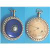 Image 1 : A George III gold pocket watch with elaborate case set with split pearls around the bezel and on...