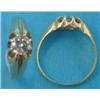 Image 1 : A gentleman's 18ct gold solitaire diamond ring, the claw set old brilliant cut stone approximatel...
