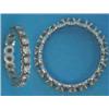 Image 1 : A white metal claw set diamond full eternity ring, size J...