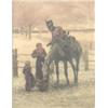 Image 1 : Jan van Chelminski (1851-1925) PolishOil on wooden panel,Cavalryman accepting a drink at the road...