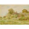 Image 1 : Curtius Duassut (fl.1889-1903)Watercolour,"A Riverside Cottage",Signed,9.5 x 13.5 ins....