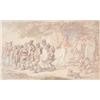 Image 1 : Thomas Rowlandson (1756-1827)Pen, ink and watercolour,"Recruits",Signed and entitled in pencil,6...