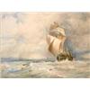 Image 1 : Richard Beavis (1824-1896)Watercolour,Under Full Sail,Signed,8 x 10.5 ins....
