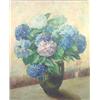 Image 1 : Mariana Lopez-Cancio (1909-1996) SpanishUnframed oil on canvas,Still life of hydrangeas in a vase...