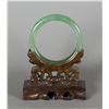 Image 2 : Chinese Translucent Apple Green Jadeite Bangle