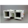 Image 8 : Pair of Chinese Square Porcelain Vases
