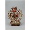Image 1 : Chinese Red Lacquer Bronze Buddha