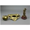 Image 3 : Chinese Metal Gilt Figure & Ink Box