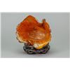 Image 7 : Chinese Lotus Carved Horn Cup