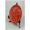 Image 3 : Chinese Red Lacquer Plate Kangxi Mk