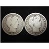 Image 1 : 1900 P & S BARBER HALF DOLLARS