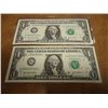 Image 1 : 2-2003-A $1 FRN'S LOW CONSECUTIVE SERIAL 'S UNC SERIAL NUMBERS ARE:G00003729H-G00003730H