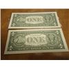 Image 2 : 2-2003-A $1 FRN'S LOW CONSECUTIVE SERIAL 'S UNC SERIAL NUMBERS ARE:G00003729H-G00003730H