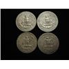 Image 2 : 4 ASSORTED WASHINGTON SILVER QUARTERS