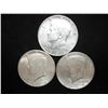Image 1 : 3-1964 90% SILVER KENNEDY HALF DOLLARS