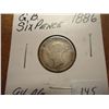 Image 1 : 1886 GREAT BRITAIN SILVER 6 PENCE