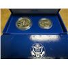 Image 2 : 1986-S STATUE OF LIBERTY 2 COIN PROOF SET SILVER DOLLAR AND CLAD HALF DOLLAR, ORIGINAL US MINT PACKA