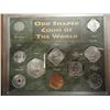Image 1 : ODD SHAPED COINS OF THE WORLD AS SHOWN