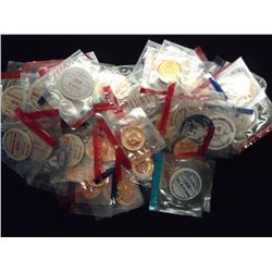 50 ASSORTED TOKENS FROM US MINT SETS ETC...