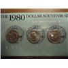 Image 1 : 1980 SBA DOLLAR SOUVENIR SET P/D/S WITH ENVELOPE