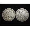 Image 2 : 1942-S & 1944-S WALKING LIBERTY HALF DOLLARS