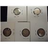 Image 2 : 1913,14,18,19 & 1920 GREAT BRITAIN SILVER 3 PENCE