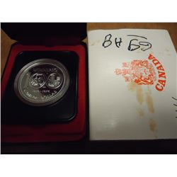 1974 CANADA WINNIPEG SILVER DOLLAR PROOF .3750 OZ. ASW, ORIGINAL ROYAL CANADIAN MINT PACKAGING