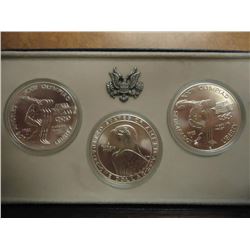 1983 P/D/S  US OLYMPICS 3 COIN UNC SET