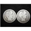 Image 1 : 1902-P & S BARBER HALF DOLLARS