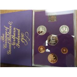 1980 GREAT BRITAIN AND NORTHERN IRELAND PROOF SET WITH BOX