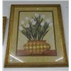 Image 1 : Framed Print Flowers in Vase