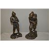 Image 1 : A pair of Oriental cast bronze figures 18" in height