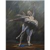 Image 1 : Framed oil on board painting marked on verso #240 "Pas de Deux" HB Bugden after Munchhausen signed b