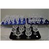 Image 1 : Selection of signed Webb and Corbett "Georgian" crystal stemware including 10 champagne, 9 claret, 8