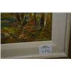 Image 8 : Three original artworks including oil on canvas, titled on verso "Birches in Anzak" signed by artist