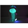 Image 2 : Glow in the dark jelly fish paperweight in clear glass surround 6" in height
