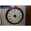 Image 1 : Large wood framed wall clock marked Wentworth 25" in diameter