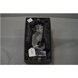 Boxed Waterford crystal seahorse 7" in height