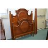 Image 1 : Antique Canadiana style single bed with headboard, footboard and rails