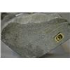 Image 2 : Soapstone carving of an Inuit man eating fish signed by artist Joanasi Tulugak, Pobungnituk, 12" in 