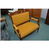 Image 1 : Small Eastlake style upholstered loveseat