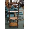 Image 1 : Four tier Victorian mahogany inlaid étagère