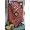Image 1 : 100% Iranian wool area rug with multiple medallions, animal and foliage design, multiple borders in 