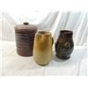 Image 1 : LOT 3 ANTIQUE POTTERY PITCHERS & JAR