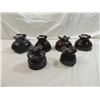 Image 2 : LOT 6 CERAMIC BROWN INSULATORS