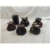 Image 1 : LOT 6 CERAMIC BROWN INSULATORS