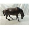 Image 1 : VINTAGE LEATHER HORSE STATUE
