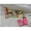 Image 2 : LOT 5 SMALL VINTAGE DOLLS